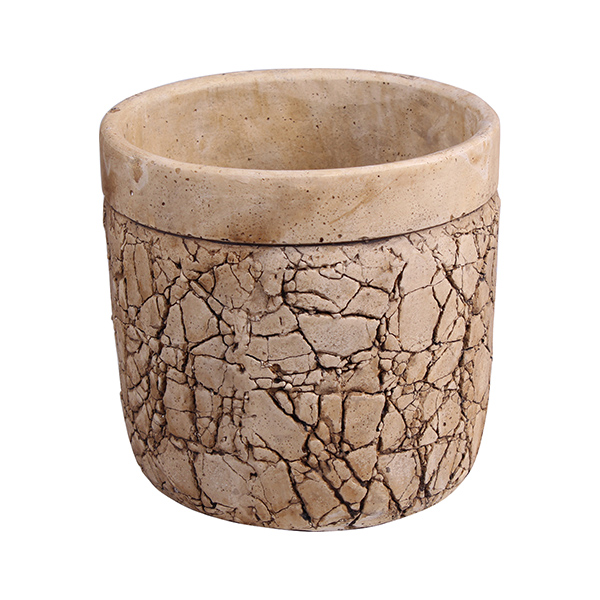 Керамична кашпа, 16х16 cm, пукнатини - Reno Керамична кашпа, 16х16 cm, пукнатини