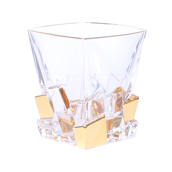 Чаша за уиски Bohemia 1845 Crack Gold 310ml, 6 броя