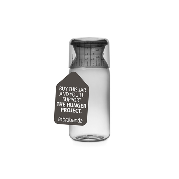 Буркан с мерителен капак Brabantia 1.3 L Grey - Reno Буркан с мерителен капак Brabantia 1.3 L Grey