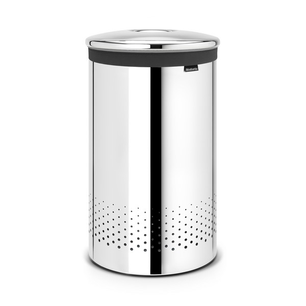 Кош за пране с метален капак Brabantia, 60L Brilliant Steel - Reno Кош за пране с метален капак Brabantia, 60L Brilliant Steel