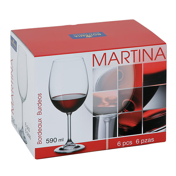 Чаша за вино Bohemia Royal Martina 590ml, 6 броя