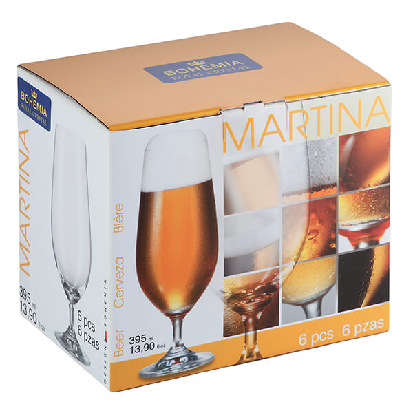Чаша за бира Bohemia Royal Martina 395ml, 6 броя