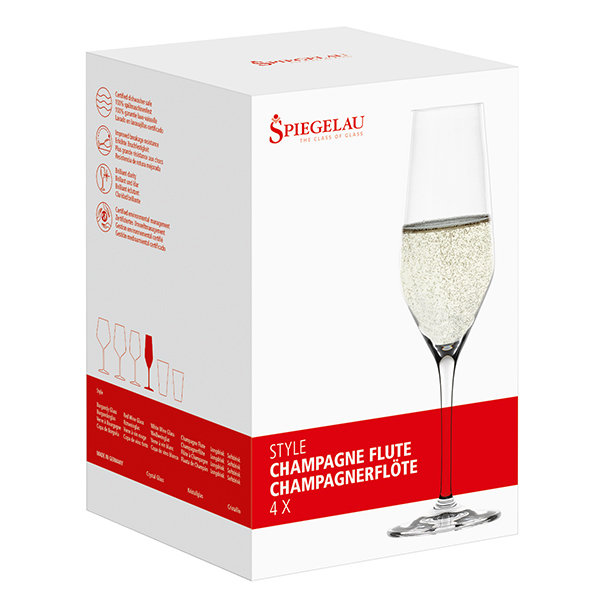 Чаша за шампанско Spiegelau Style 4670187 240ml, 4 броя