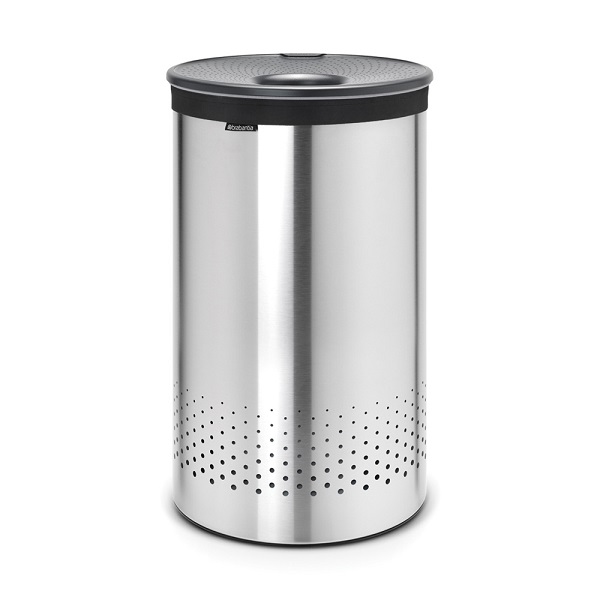 Кош за пране с пластмасов капак Brabantia, 60 L Matt Steel - Reno Кош за пране с пластмасов капак Brabantia, 60 L Matt Steel