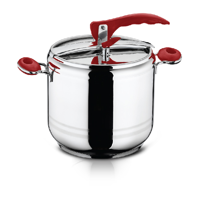 Тенджера под налягане Esila 7L, червен - Reno Тенджера под налягане Esila 7L, червен